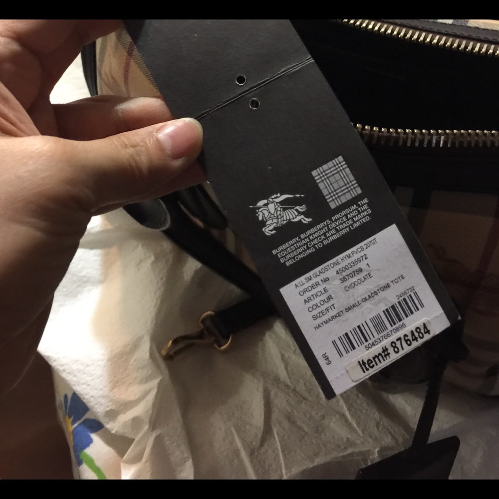 Burberry bag shipped